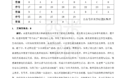 20年-25年真题答案-幼儿-综合素质_教资_25下资料合集二_2025下（科一科二）十年真题汇编「最新完整版❗️」_幼儿：10年教资真题汇编