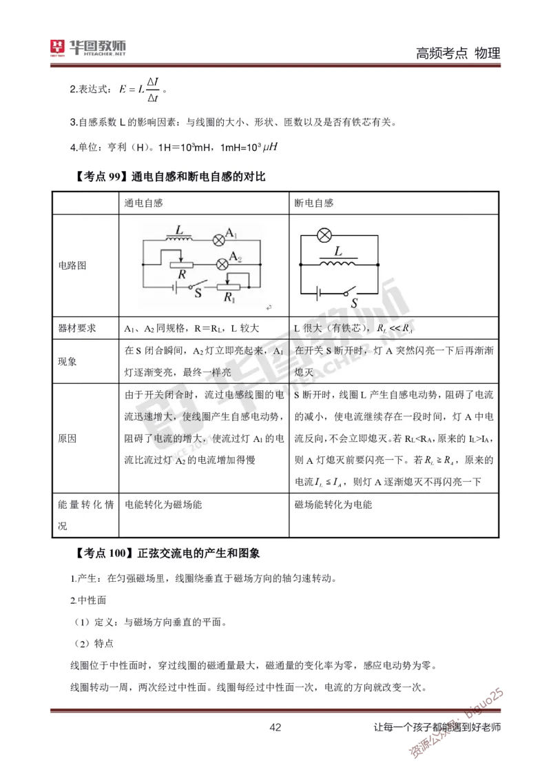 中学物理高频考点_教资_33教资笔试历年真题汇总（科一+科二+科三）_科三真题_02高中科三各科电子资料包合集_物理（资料文档）_高中物理_03科三高频考点及笔记