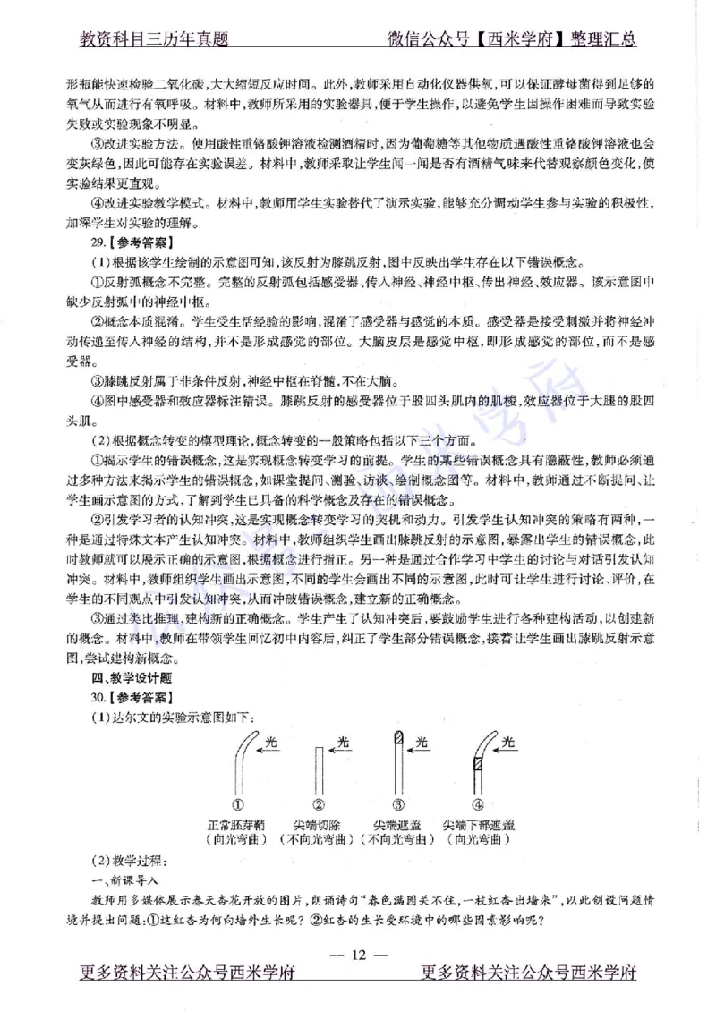 20年下-高中生物-真题及答案解析_教资_25下资料合集二_25下最新科三知识点汇编+思维导图-高中_09.生物_02.历年真题