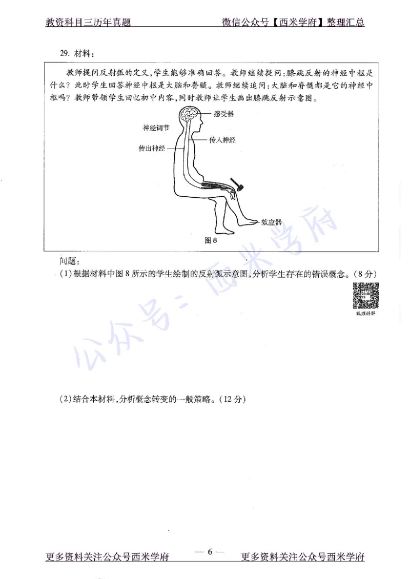 20年下-高中生物-真题及答案解析_教资_25下资料合集二_25下最新科三知识点汇编+思维导图-高中_09.生物_02.历年真题