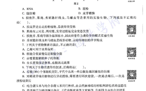 20年下-高中生物-真题及答案解析_教资_25下资料合集二_25下最新科三知识点汇编+思维导图-高中_09.生物_02.历年真题