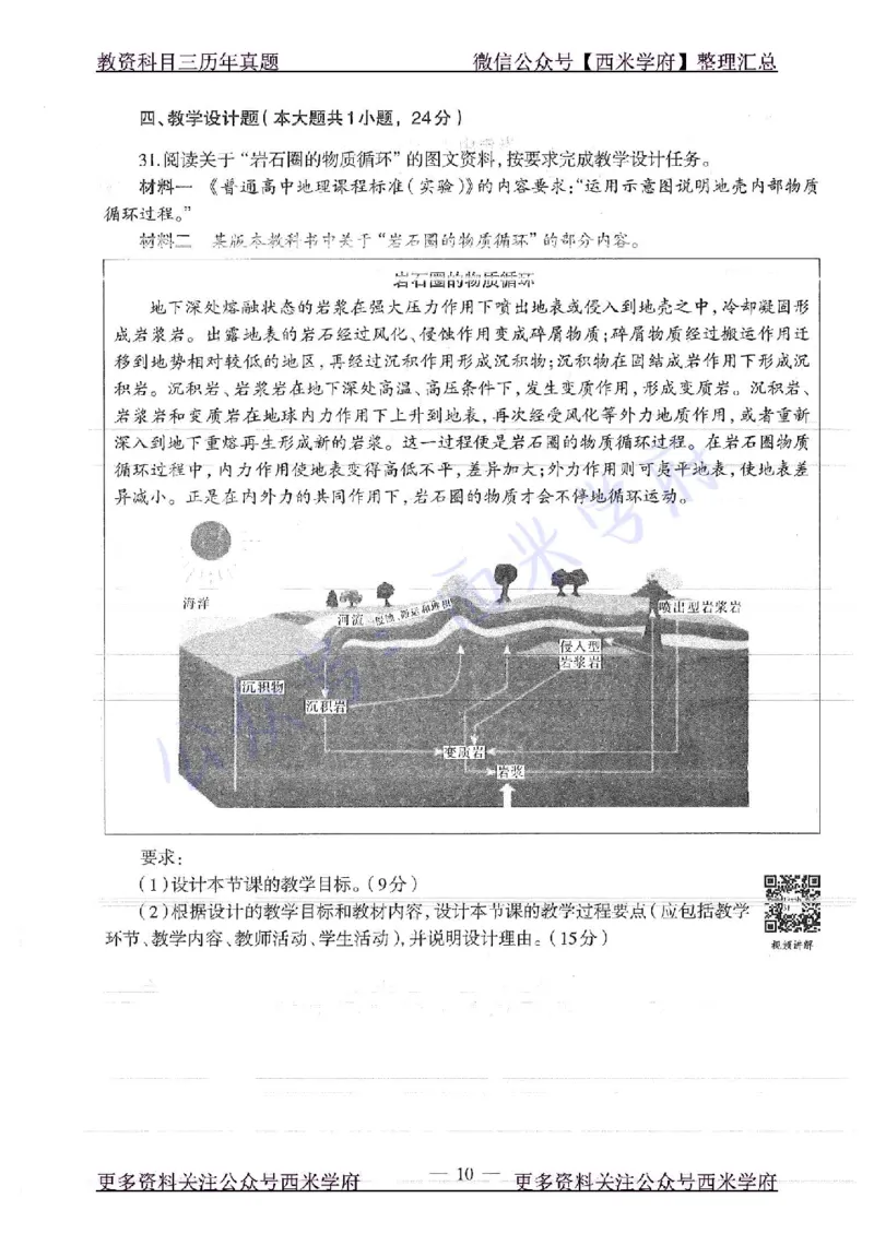 17年下-高中地理-真题及答案解析_教资_25下资料合集二_25下最新科三知识点汇编+思维导图-高中_13.地理_02.历年真题
