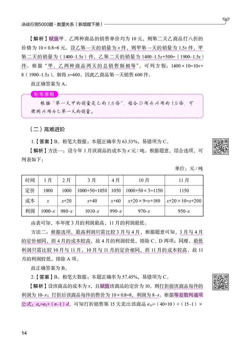 数量下册_2026考公资料_26行测5000+申论100一定先转存网盘_行测5000题持续更新_新增25国省考行测真题（新增题部分）_下册各模块答案解析