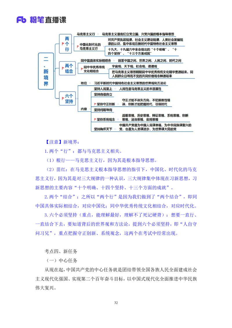 2023.08.29+党的二十大报告要点梳理1+张晓（讲义+笔记）+（常识高分专项课）_2026考公资料_（10）粉笔_2025粉笔国考省考980（课＋笔记）_粉笔980（25多省）_02025年980系统班补充课程FB