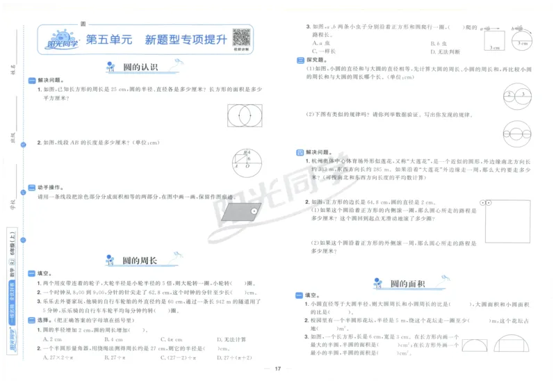 阳光同学全优好卷六年级人教版上册数学_25秋小学语数英习题试卷_数学_人教版_数学《阳光同学全优好卷》人教25秋(1)