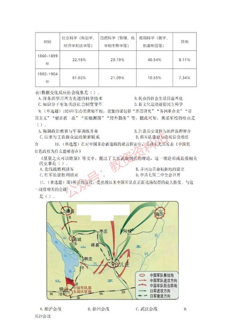 2022年下半年高中《历史》教师资格证笔试真题及答案解析_教资_33教资笔试历年真题汇总（科一+科二+科三）_科三真题_02高中科三各科电子资料包合集_历史（资料文档）