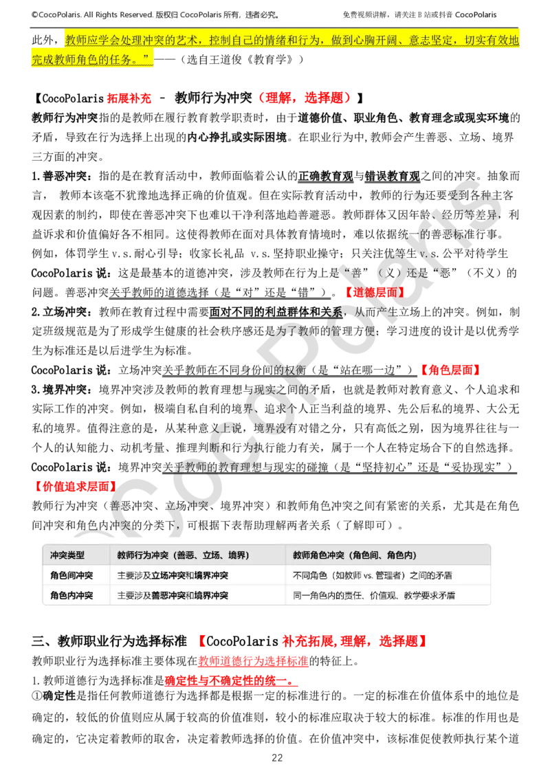 0126上中小学科一CocoPolarisの综合素质学习讲义_教资_2026上半年中学教资笔试（更新中）_0926上coco教资笔记（中小学）_26年上coco中学教资