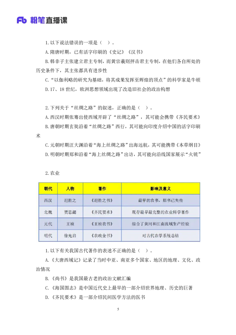 2023.08.25+四大文明古国及主要成就+陈烁+（讲义+笔记）+（2024常识高分专项课）_2026考公资料_（10）粉笔_2025粉笔国考省考980（课＋笔记）_粉笔980（25多省）_02025年980系统班补充课程FB