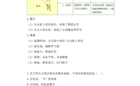 2023.08.25+四大文明古国及主要成就+陈烁+（讲义+笔记）+（2024常识高分专项课）_2026考公资料_（10）粉笔_2025粉笔国考省考980（课＋笔记）_粉笔980（25多省）_02025年980系统班补充课程FB
