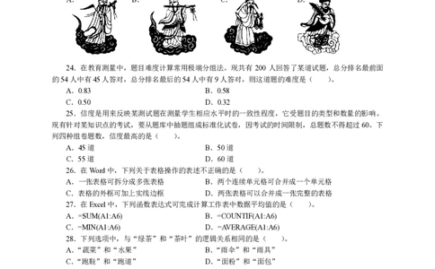 301综合素质（中学）2020年下半年@真题卷_教资_33教资笔试历年真题汇总（科一+科二+科三）_教资笔试-历年真题丨2012年-2025年笔试科目一、科目二真题汇总_301中学《综合素质》2017-2023