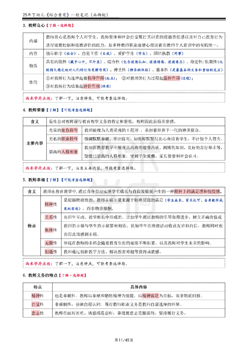 25下幼儿-综合素质一轮笔记_教资_25下资料合集二_2025下一轮学霸笔记_2025下幼儿科一科二笔记+习题