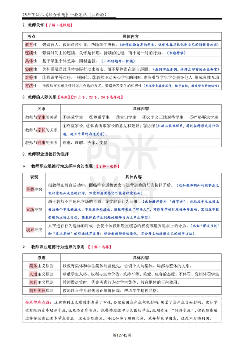 25下幼儿-综合素质一轮笔记_教资_25下资料合集二_2025下一轮学霸笔记_2025下幼儿科一科二笔记+习题