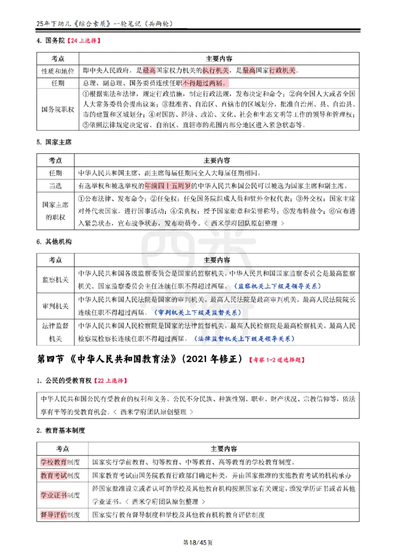 25下幼儿-综合素质一轮笔记_教资_25下资料合集二_2025下一轮学霸笔记_2025下幼儿科一科二笔记+习题