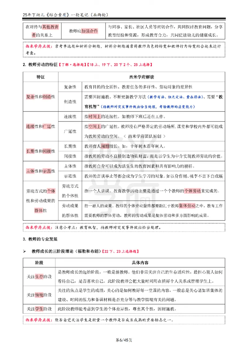 25下幼儿-综合素质一轮笔记_教资_25下资料合集二_2025下一轮学霸笔记_2025下幼儿科一科二笔记+习题