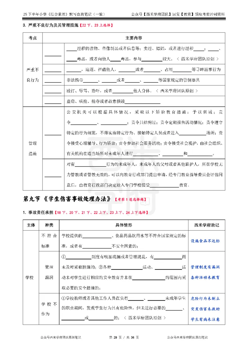 25下小学-综合素质-一轮默写自测笔记_教资_25下资料合集二_2025下一轮默写本_小学：一轮笔记重点笔记默写本