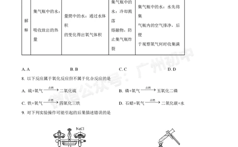 黄埔区黄埔军校中学2024-2025学年九年级9月月考化学试题_广州九上月考+期中+期末+一模二模+中考真题_九上月考_初三上十月考