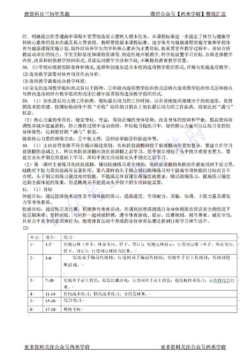 22年下-高中体育-真题及答案解析_教资_25下资料合集二_25下最新科三知识点汇编+思维导图-高中_07.体育_02.历年真题