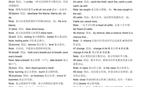 英语知识点归纳总结整理版本_普高真题卷_广东英语普高学考(春考)_复习资料