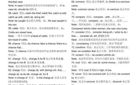 英语知识点归纳总结整理版本_普高真题卷_广东英语普高学考(春考)_复习资料