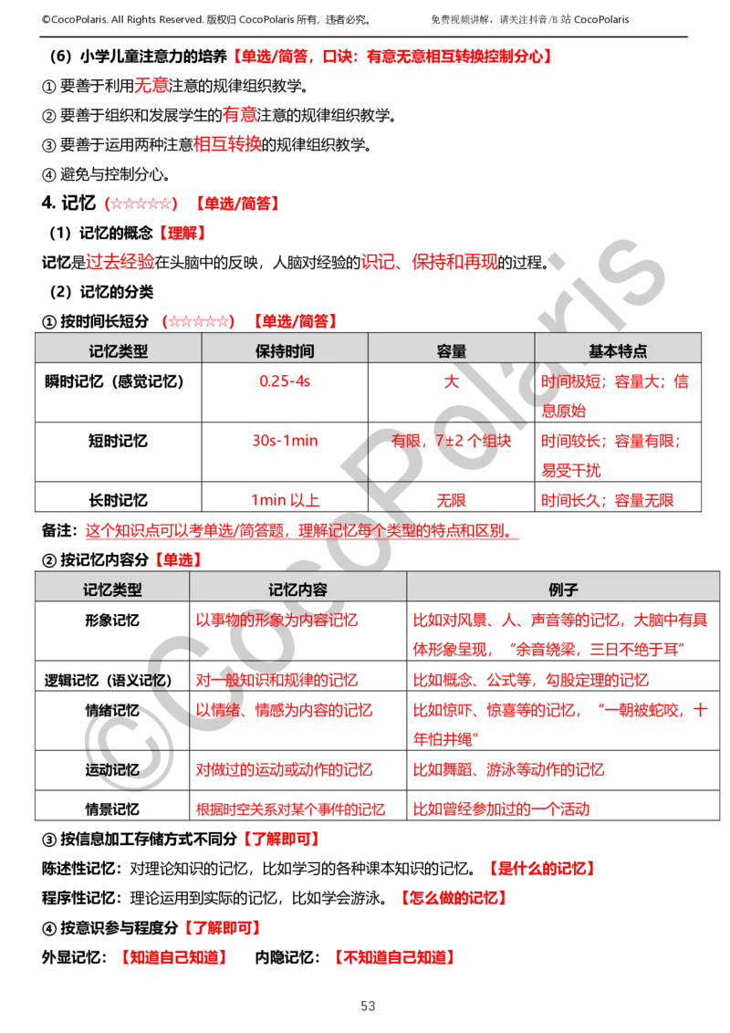 0126上小学科二CocoPolarisの教育知识与能力学习讲义_教资_2026coco教资笔试资料_26上小学科二CocoPolarisの小学教育知识与能力学习笔记