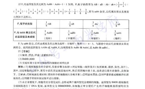 21年下-高中生物真题-答案_教资_25下资料合集二_25下最新科三知识点汇编+思维导图-高中_09.生物_02.历年真题