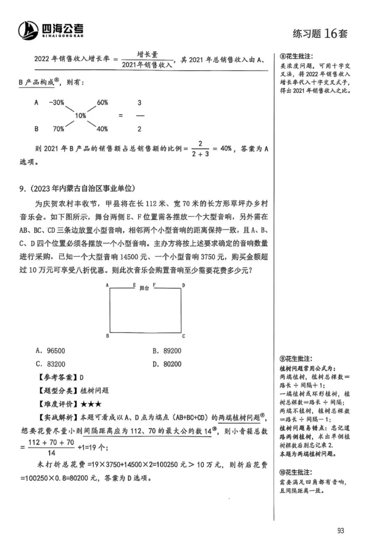 数量关系1-17解析_2026考公资料_（01）花生十三_05刷题2025花生言语600题+资料600+判断600+资料600+资料1200刷题合集⭐⭐_刷题花生数量关系600题⭐⭐