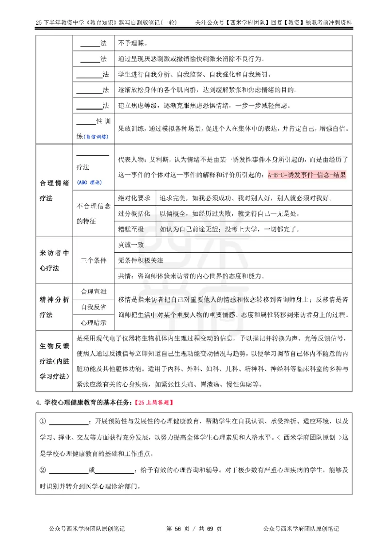 25下中学-教育知识-一轮默写自测笔记_教资_25下资料合集二_2025下一轮默写本_中学：一轮笔记重点笔记默写本