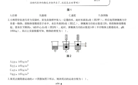 2023年下半年初中《物理》教师资格证笔试真题及答案解析_教资_33教资笔试历年真题汇总（科一+科二+科三）_科三真题_02初中科三各科电子资料包合集_物理（资料文档）