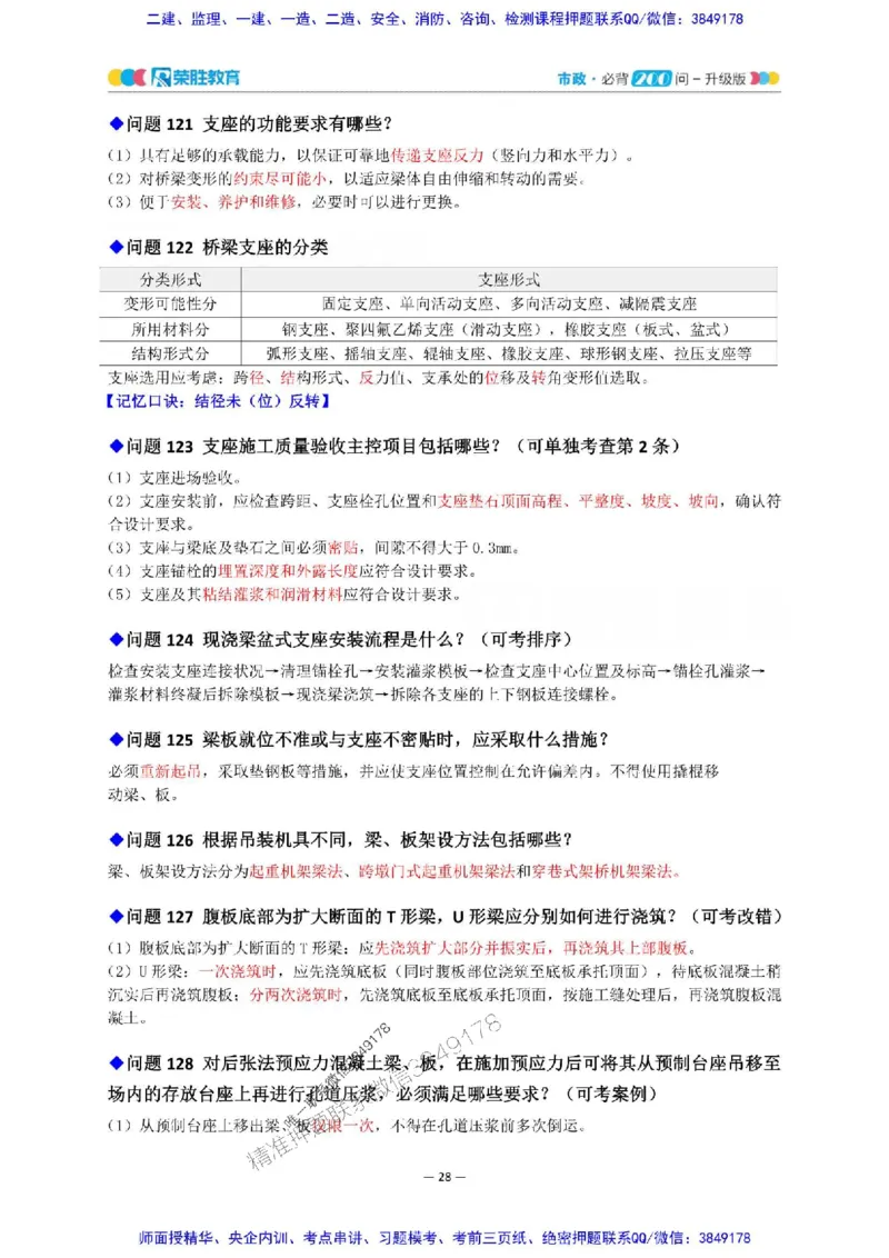 2025年一建市政200问-升级版_2026年一级建造师_2026年一建市政_2025年一建市政SVIP_01-精华文档✿电子教材✿历年真题_68-市政《200问-升级班》RS推荐