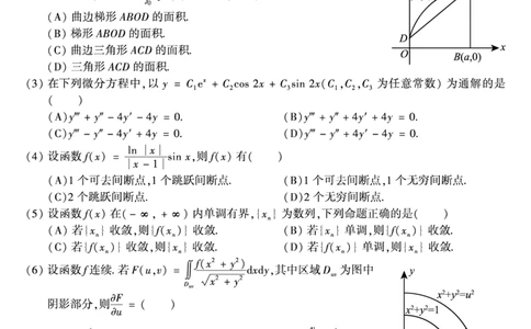 2008年数学二真题_数学二真题+解析[87-25]_数学二真题