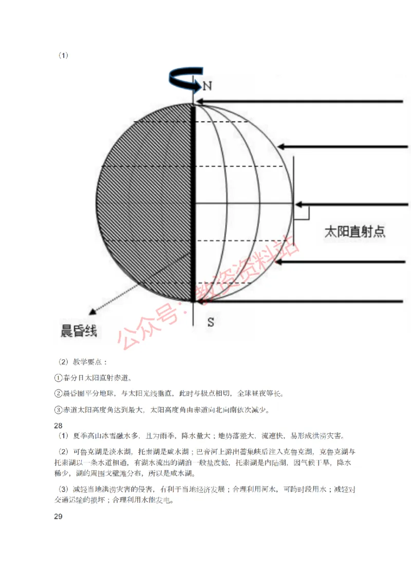 2021年下半年高中《地理》教师资格证笔试真题及答案解析_教资_33教资笔试历年真题汇总（科一+科二+科三）_科三真题_02高中科三各科电子资料包合集_地理（资料文档）