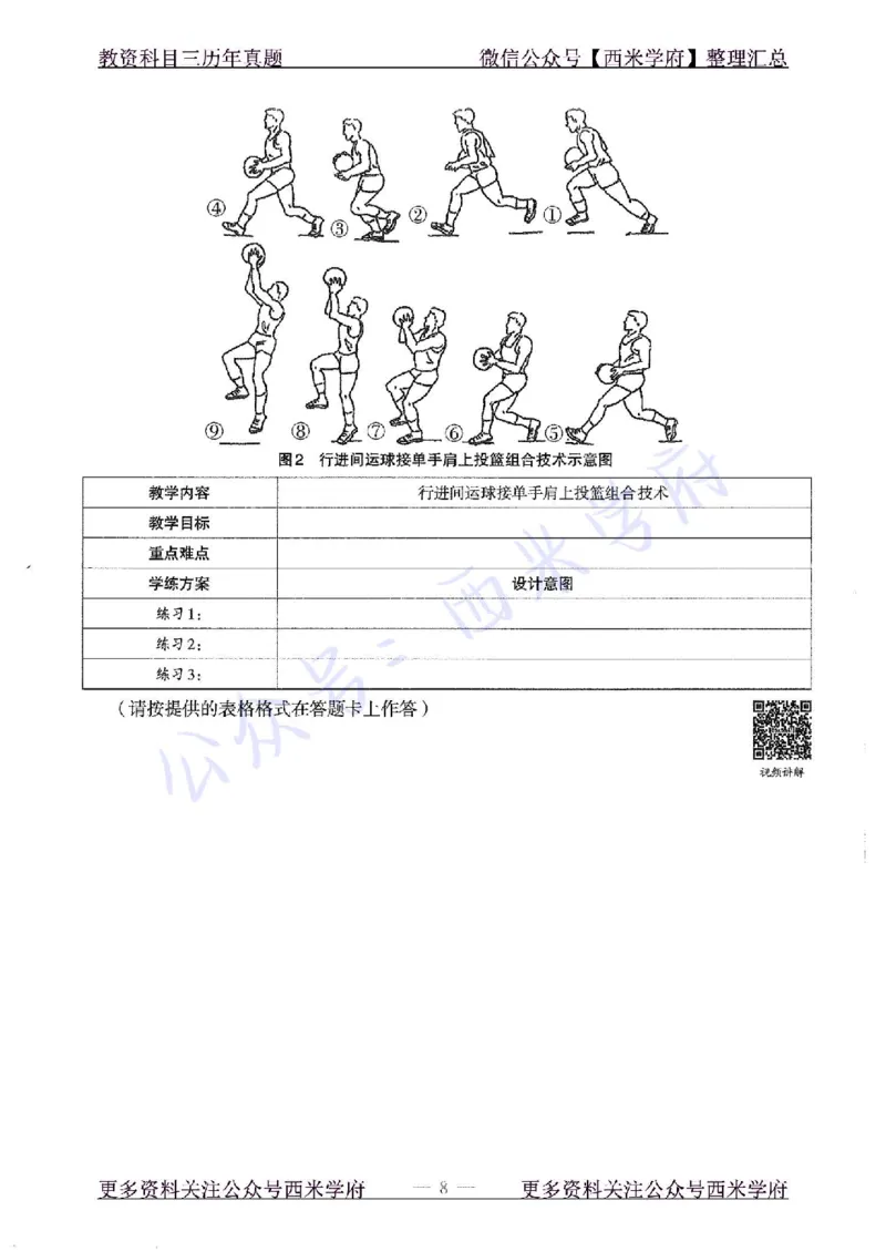 2015下高中体育真题及答案解析_教资_25下资料合集二_25下最新科三知识点汇编+思维导图-高中_07.体育_02.历年真题