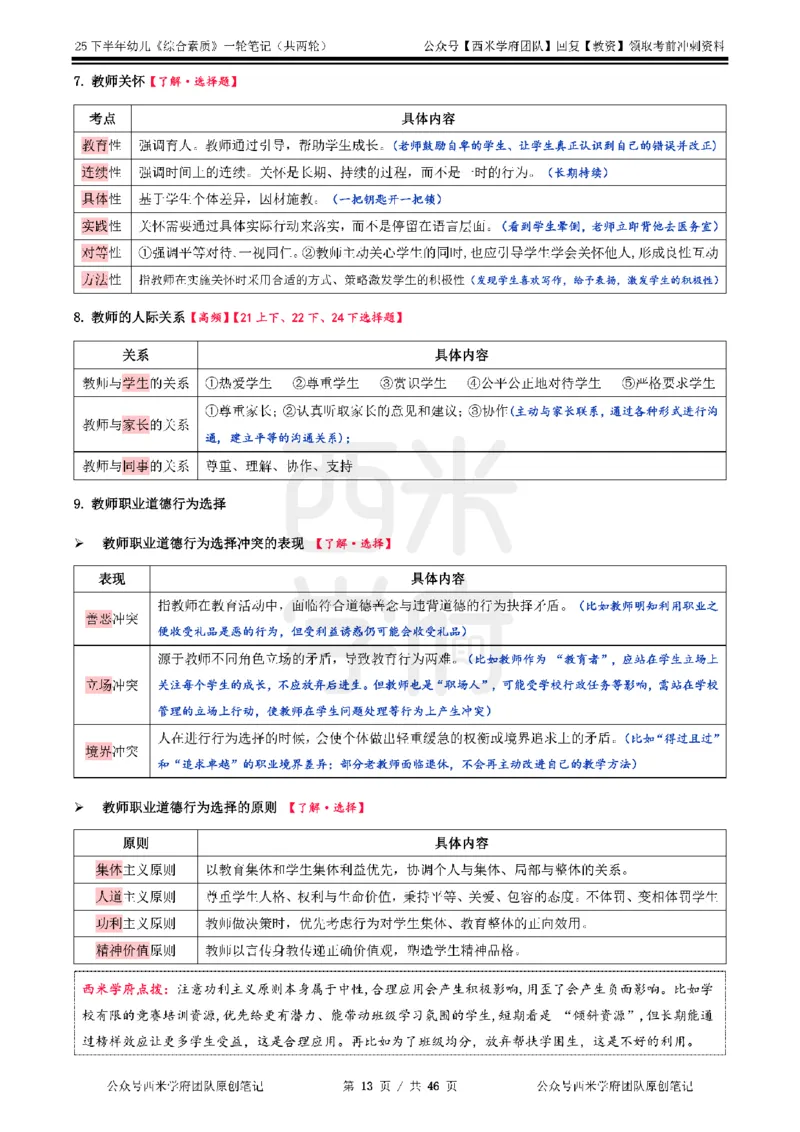 25下幼儿-综合素质一轮笔记_教资_26上西米学府一轮重点笔记（幼儿科一）_0125下重点笔记+习题