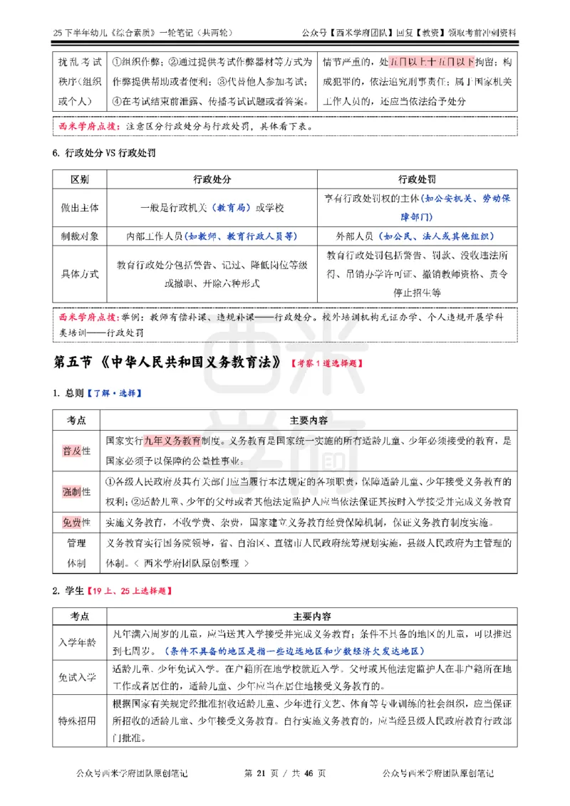 25下幼儿-综合素质一轮笔记_教资_26上西米学府一轮重点笔记（幼儿科一）_0125下重点笔记+习题