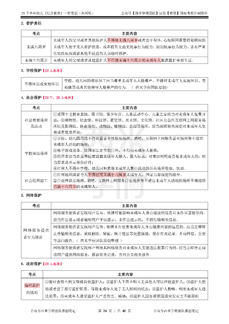 25下幼儿-综合素质一轮笔记_教资_26上西米学府一轮重点笔记（幼儿科一）_0125下重点笔记+习题