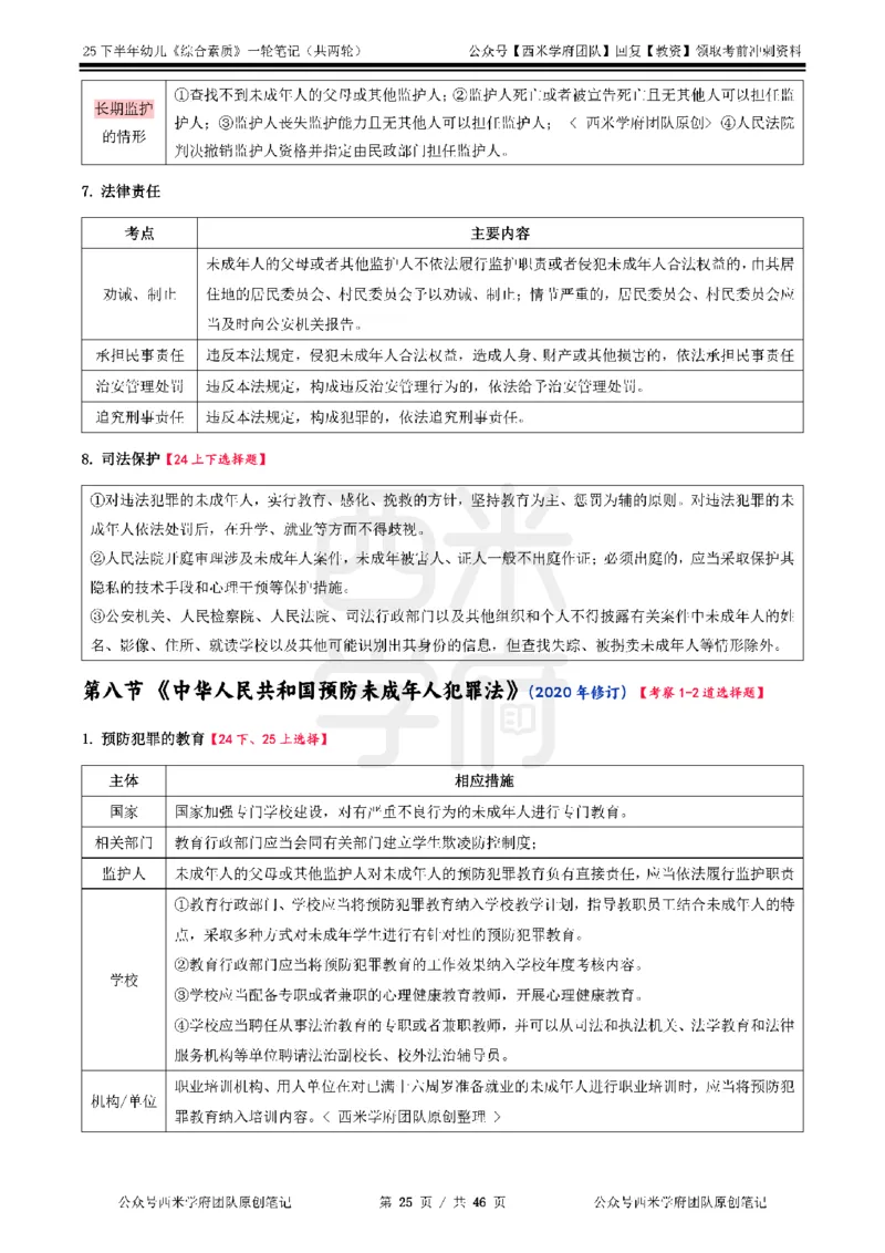 25下幼儿-综合素质一轮笔记_教资_26上西米学府一轮重点笔记（幼儿科一）_0125下重点笔记+习题