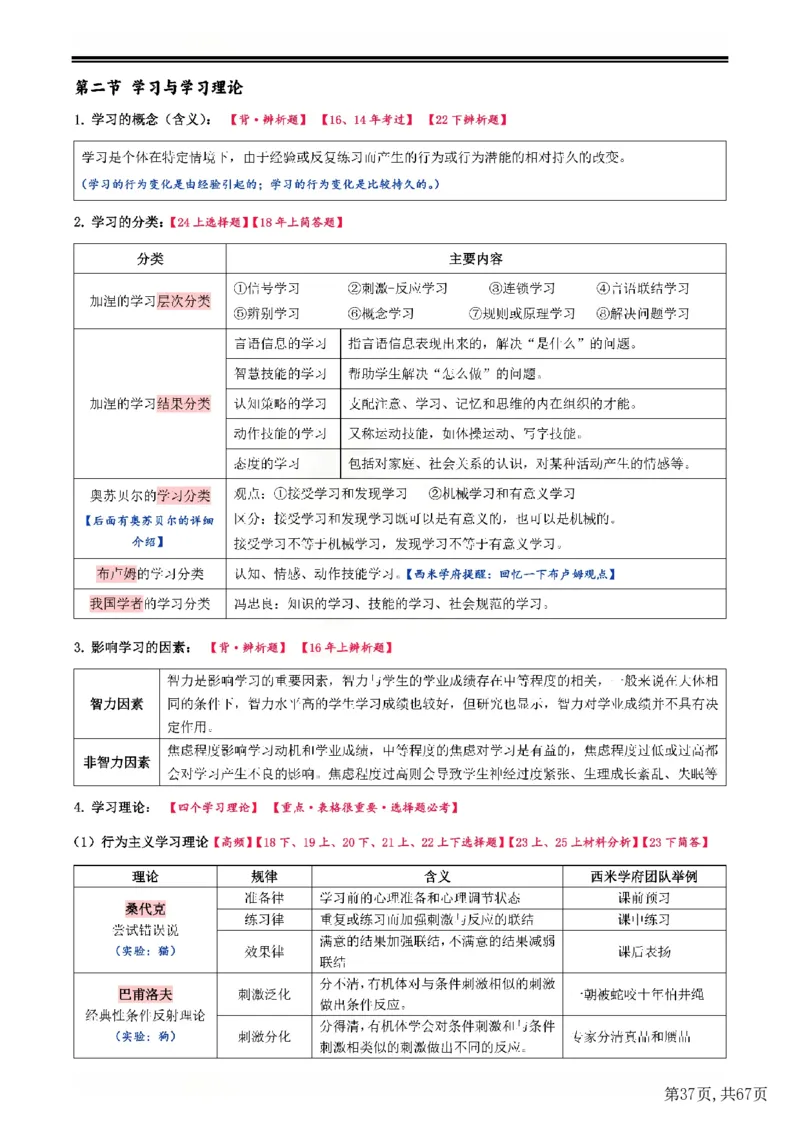 25下中学-教育知识与能力一轮笔记(已优化)_教资_初高中2026教资_26上资料（持续更新）_01重点笔记（可平替教材建议打印）_25下的一二轮重点笔记