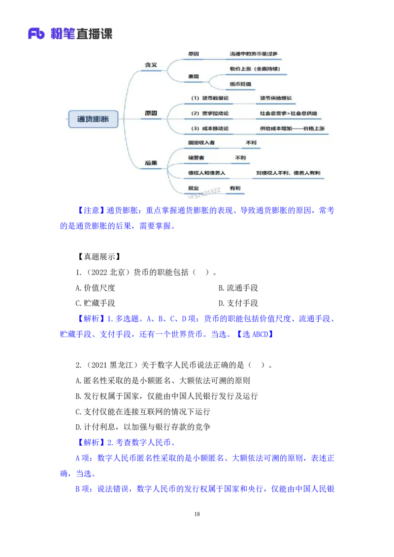 2022.10.21+&ldquo;神奇&rdquo;的货币+孙艺玮+（讲义+笔记）（2023常识专项全攻略）_2026考公资料_（10）粉笔_2025粉笔国考省考980（课＋笔记）_粉笔980（25多省）_02025年980系统班补充课程FB_讲义