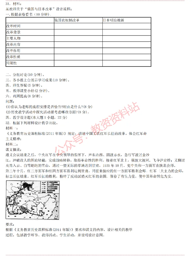 2015上-2019上初中历史学科知识历年真题及解析_教资_33教资笔试历年真题汇总（科一+科二+科三）_科三真题_02初中科三各科电子资料包合集_历史（资料文档）_初中历史