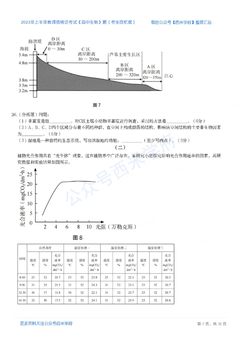 23年上-高中生物-教师资格证笔试真题_教资_25下资料合集二_25下最新科三知识点汇编+思维导图-高中_09.生物_02.历年真题