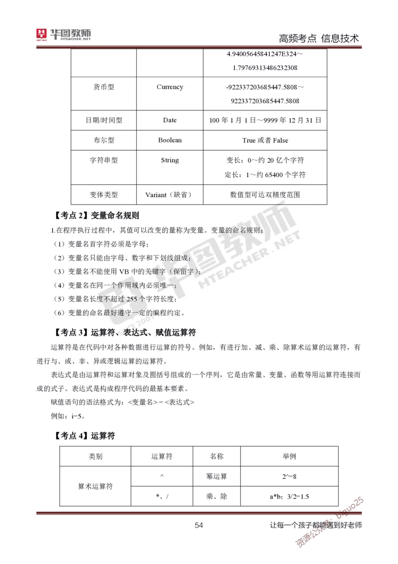 中学信息技术高频考点_教资_33教资笔试历年真题汇总（科一+科二+科三）_科三真题_02高中科三各科电子资料包合集_信息（资料文档）_高中信息_04高频考点及笔记