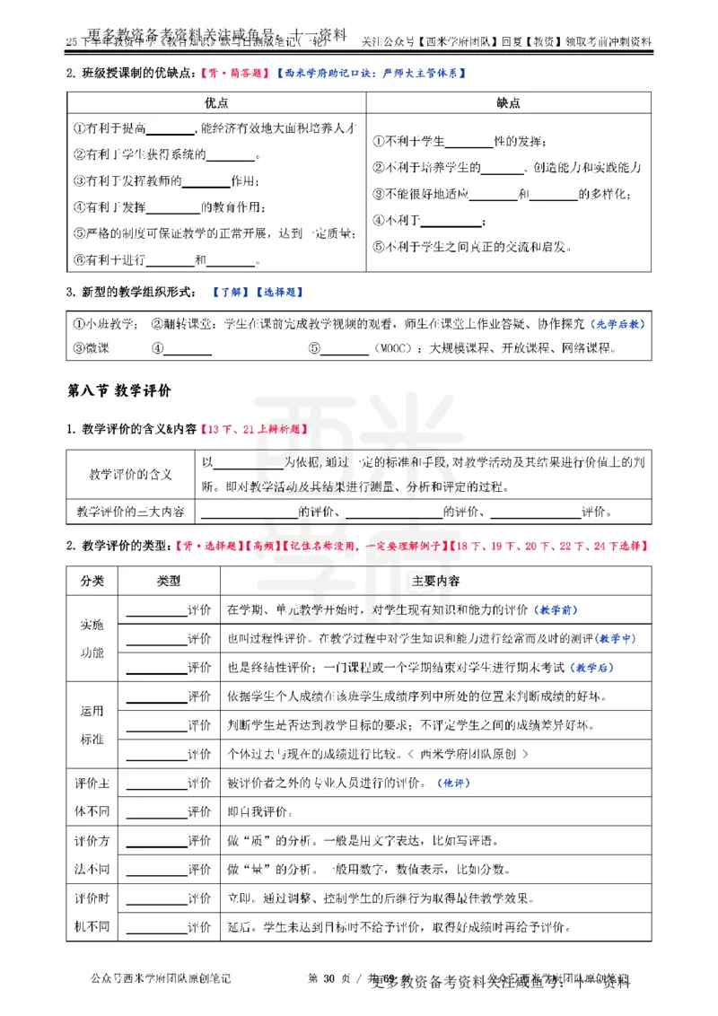 25下中学-教育知识-一轮默写自测笔记_教资_初高中2026教资_26上资料（持续更新）_06补充资料_10默写本