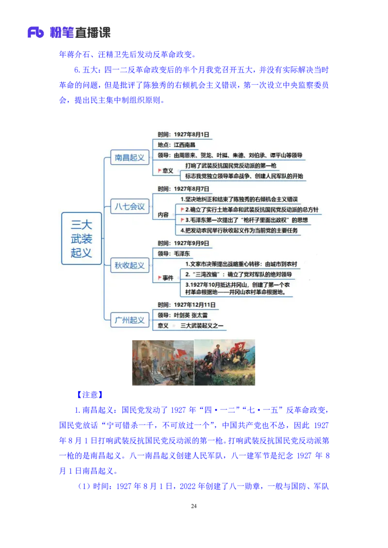 2022.08.01+党史回顾+张晓+（讲义+笔记）（医疗卫生E类2023事业单位系统班图书大礼包：职业能力倾向测验+综合应用能力1期）_2026考公资料_（10）粉笔_2025粉笔国考省考980（课＋笔记）