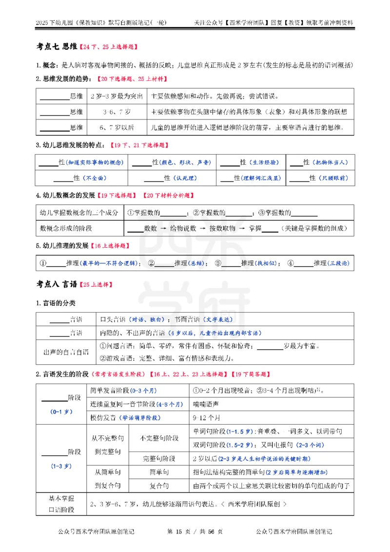 25下幼儿-保教知识-一轮默写自测笔记_教资_25下资料合集二_2025下一轮默写本_幼儿：一轮笔记重点笔记默写本