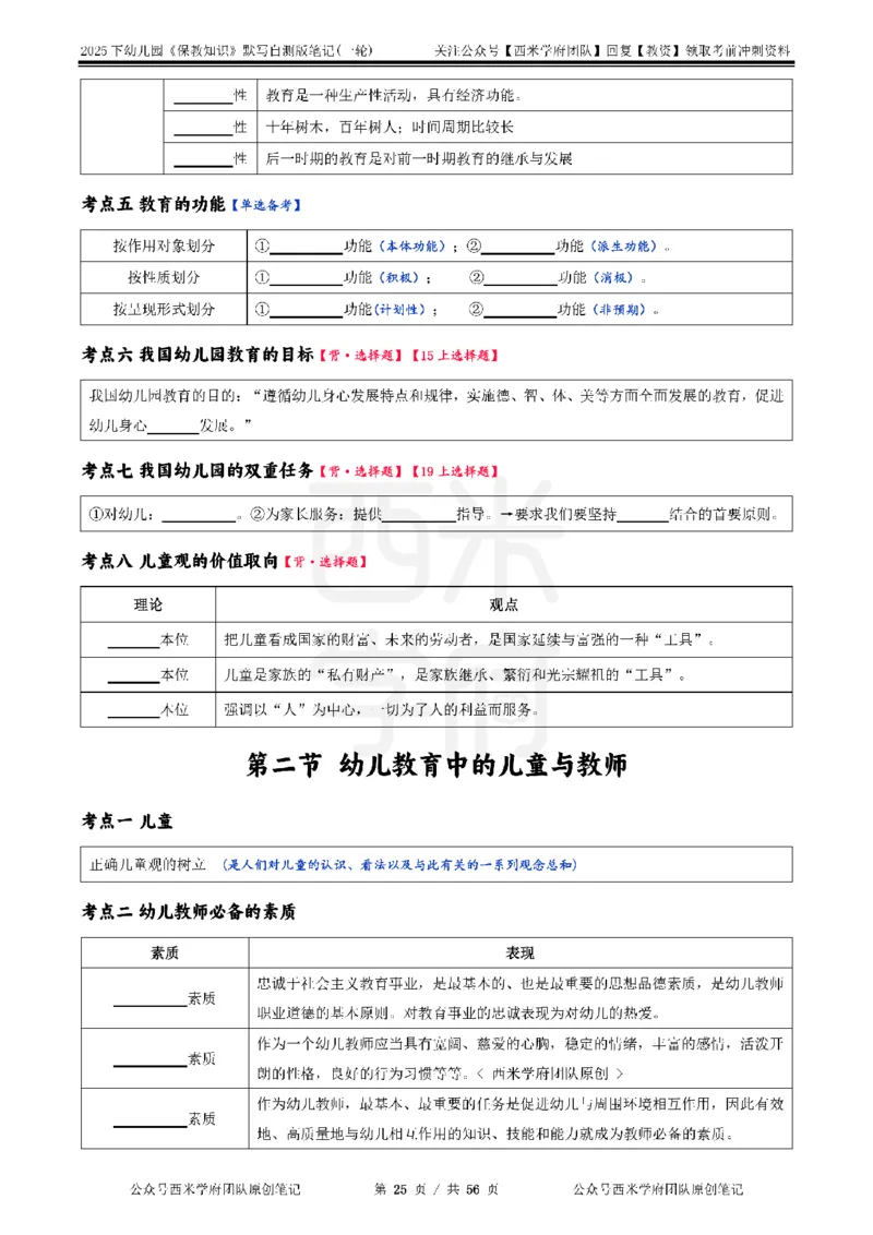 25下幼儿-保教知识-一轮默写自测笔记_教资_25下资料合集二_2025下一轮默写本_幼儿：一轮笔记重点笔记默写本