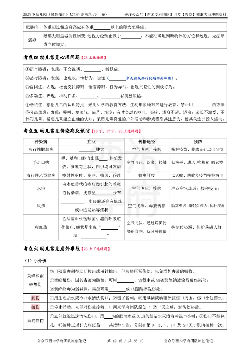 25下幼儿-保教知识-一轮默写自测笔记_教资_25下资料合集二_2025下一轮默写本_幼儿：一轮笔记重点笔记默写本