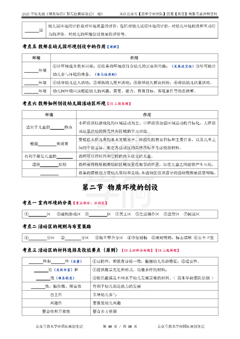 25下幼儿-保教知识-一轮默写自测笔记_教资_25下资料合集二_2025下一轮默写本_幼儿：一轮笔记重点笔记默写本