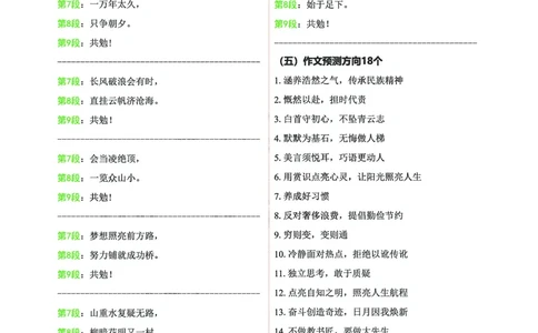 中学科一五页纸_教资_1826上教资考前冲刺五页纸_中学考前冲刺5页纸