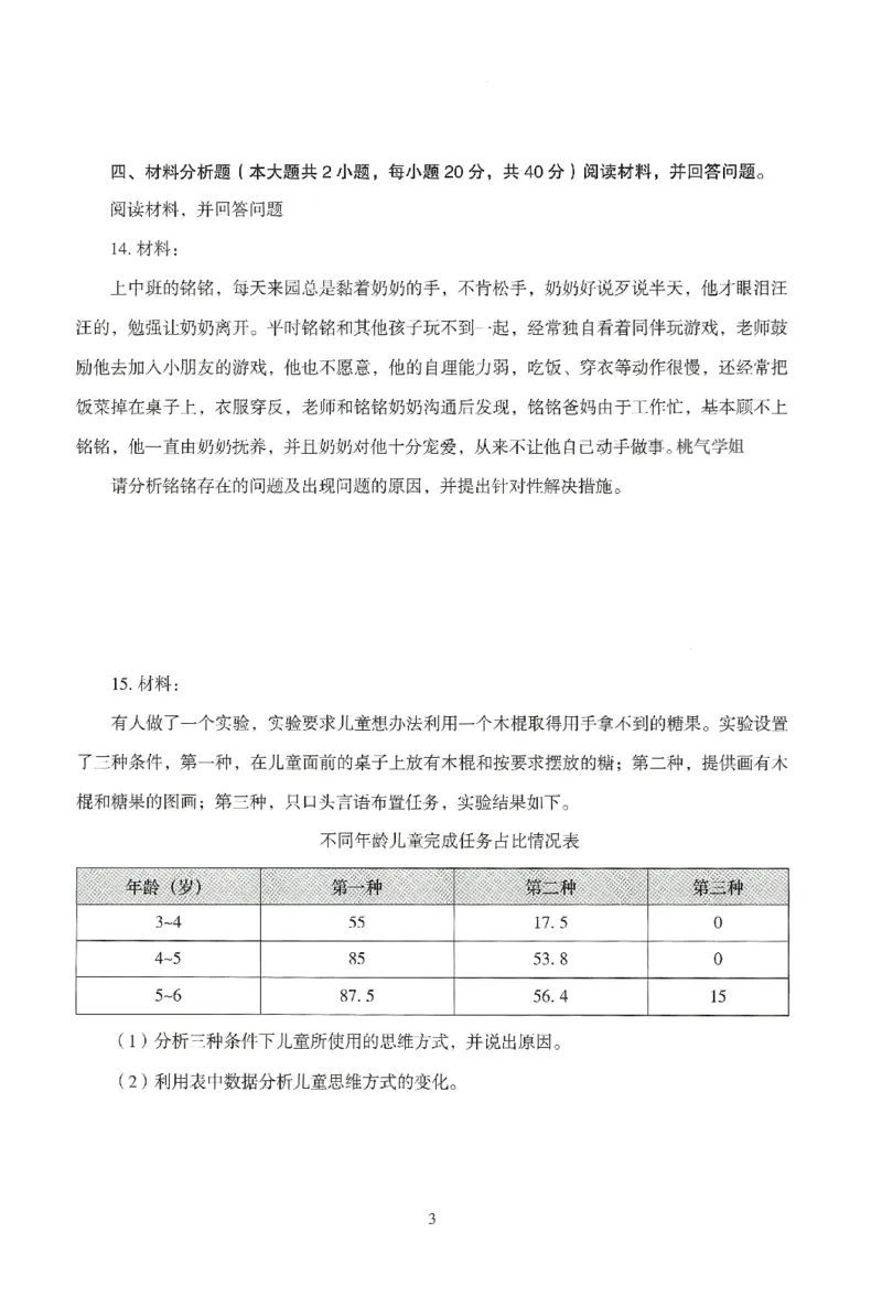 25下-幼儿-保教知识-模拟卷4_教资_36🔥26上：各机构教资笔试押题汇总（西米学府汇总）_26上教资：幼儿押题汇总(1)_3.幼儿园-模拟6套卷-J姜（完结）