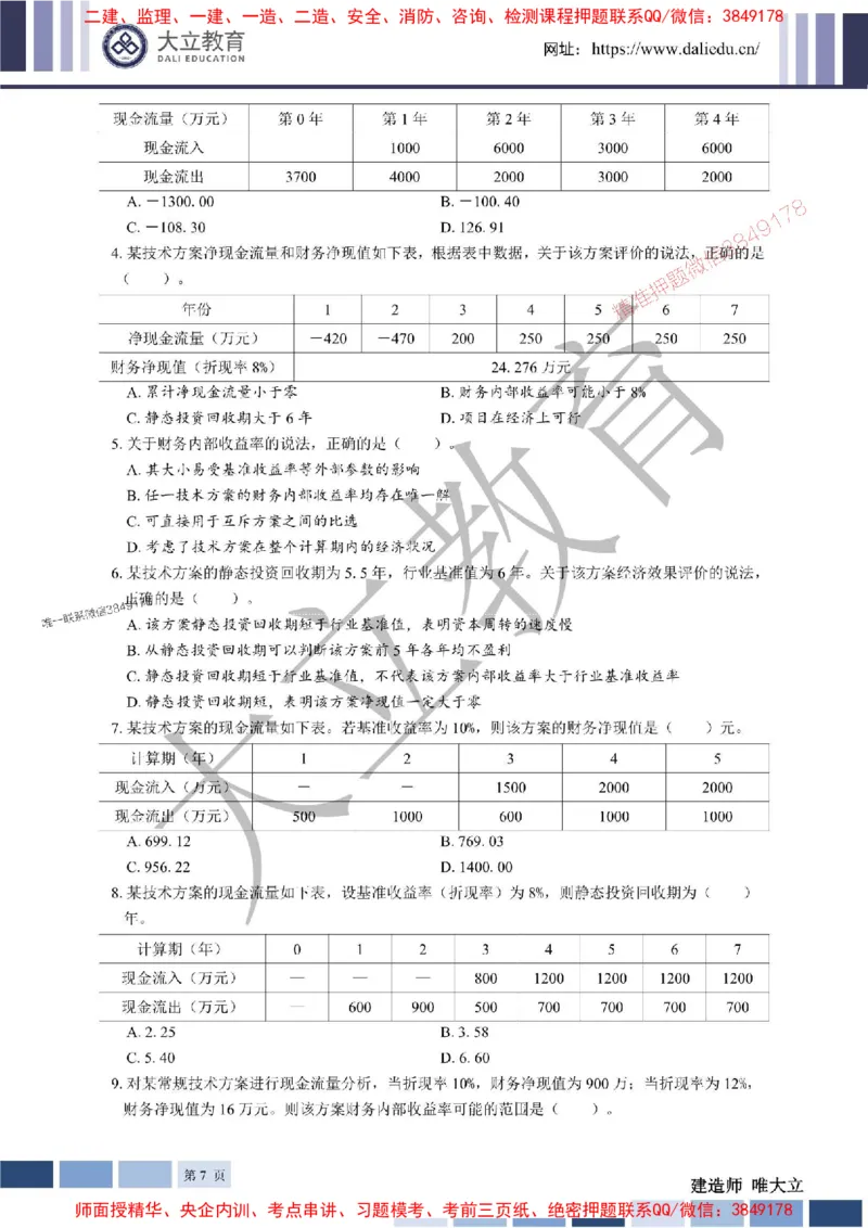 2025年一建《经济》章节题20250028110014_1_2026年一级建造师_2026年一建经济_2025年一建经济SVIP_01-精华文档✿电子教材✿历年真题_40-经济《章节题+解析》DL推荐